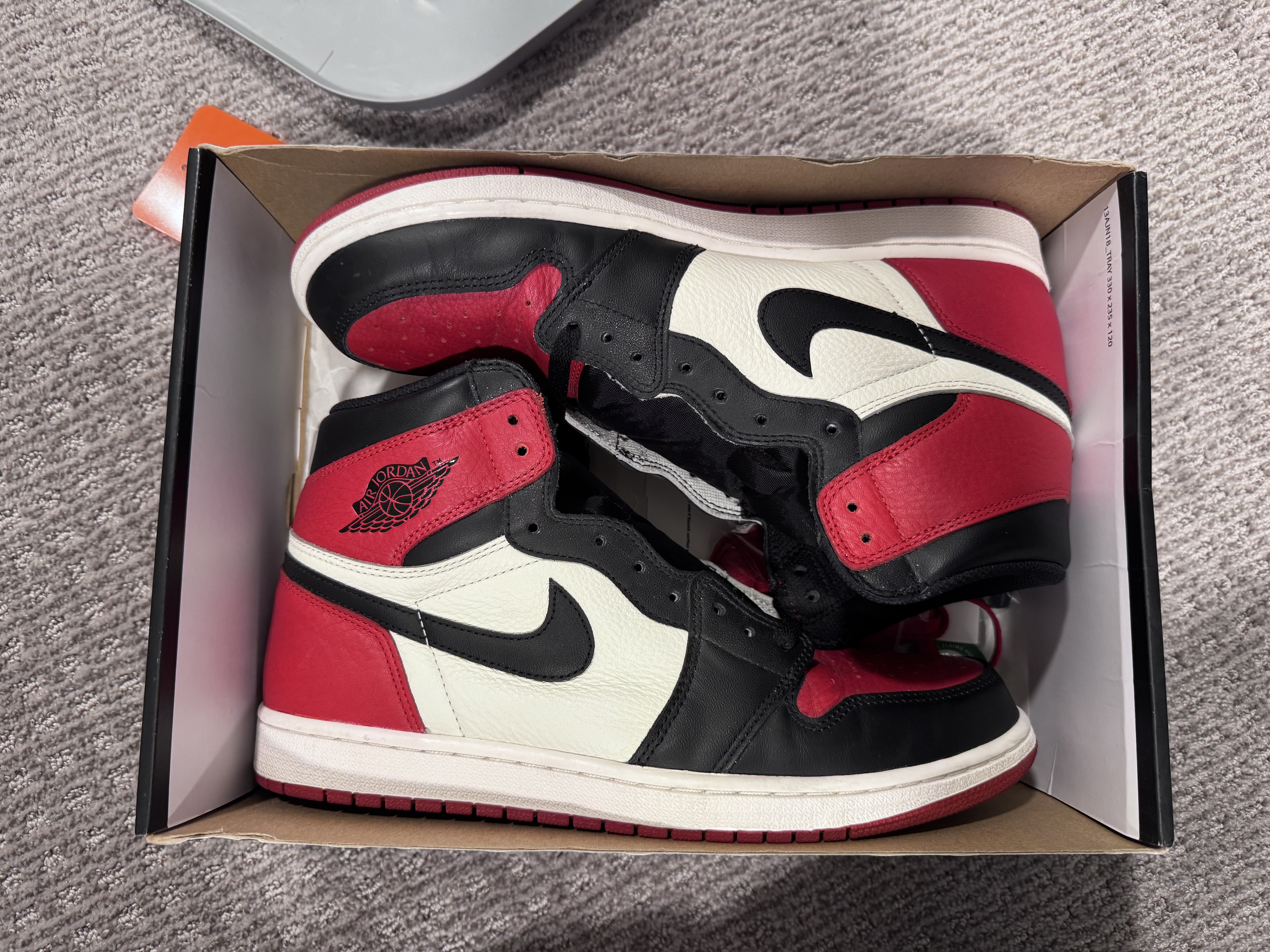 featured image for Jordan 1 High Bred Toe 11.5